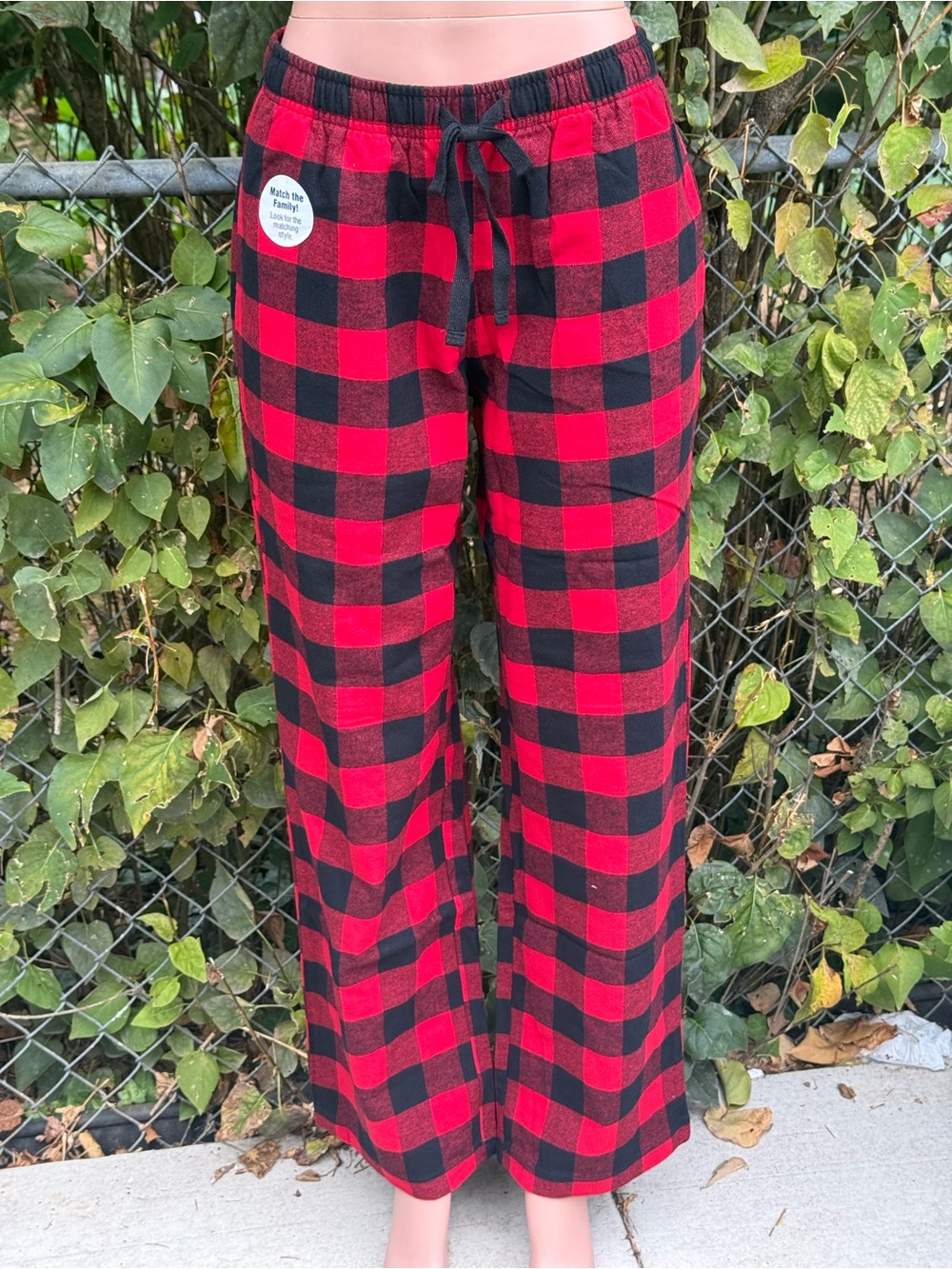 NWT Natural Reflections Buffalo Plaid Pajama Pants - Size Medium